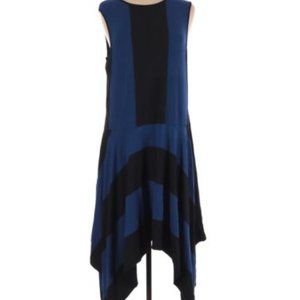 Derek Lam Athleta Black & Blue Color-block Dress